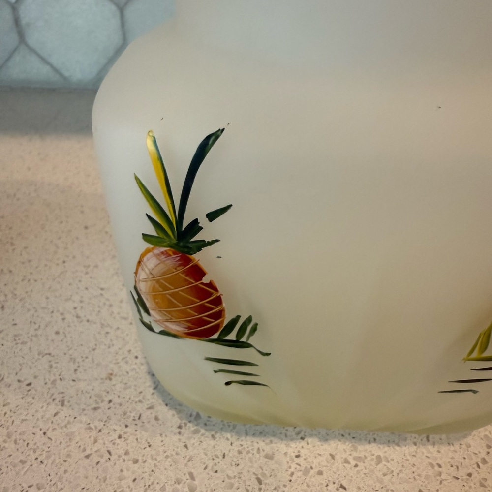 Vintage Federal Glass Pineapple Pitcher and Juice Glass set ASO on Friends - Picture 9 of 16